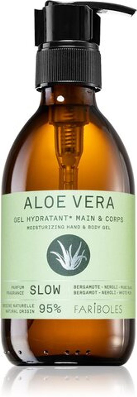 FARIBOLES Green Aloe Vera Slow - увлажняющий гель для рук и тела /   240  ml  / GTIN 3760059470472