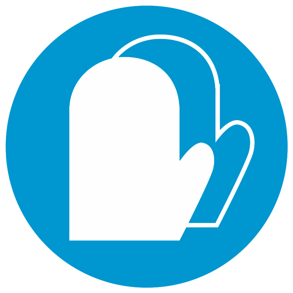 М16 "Работать в защитных рукавицах"