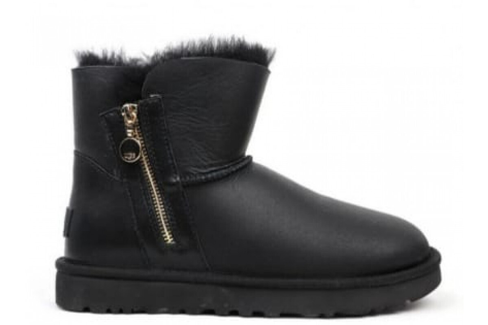 UGG Bailey Zip Mini Black Metallic