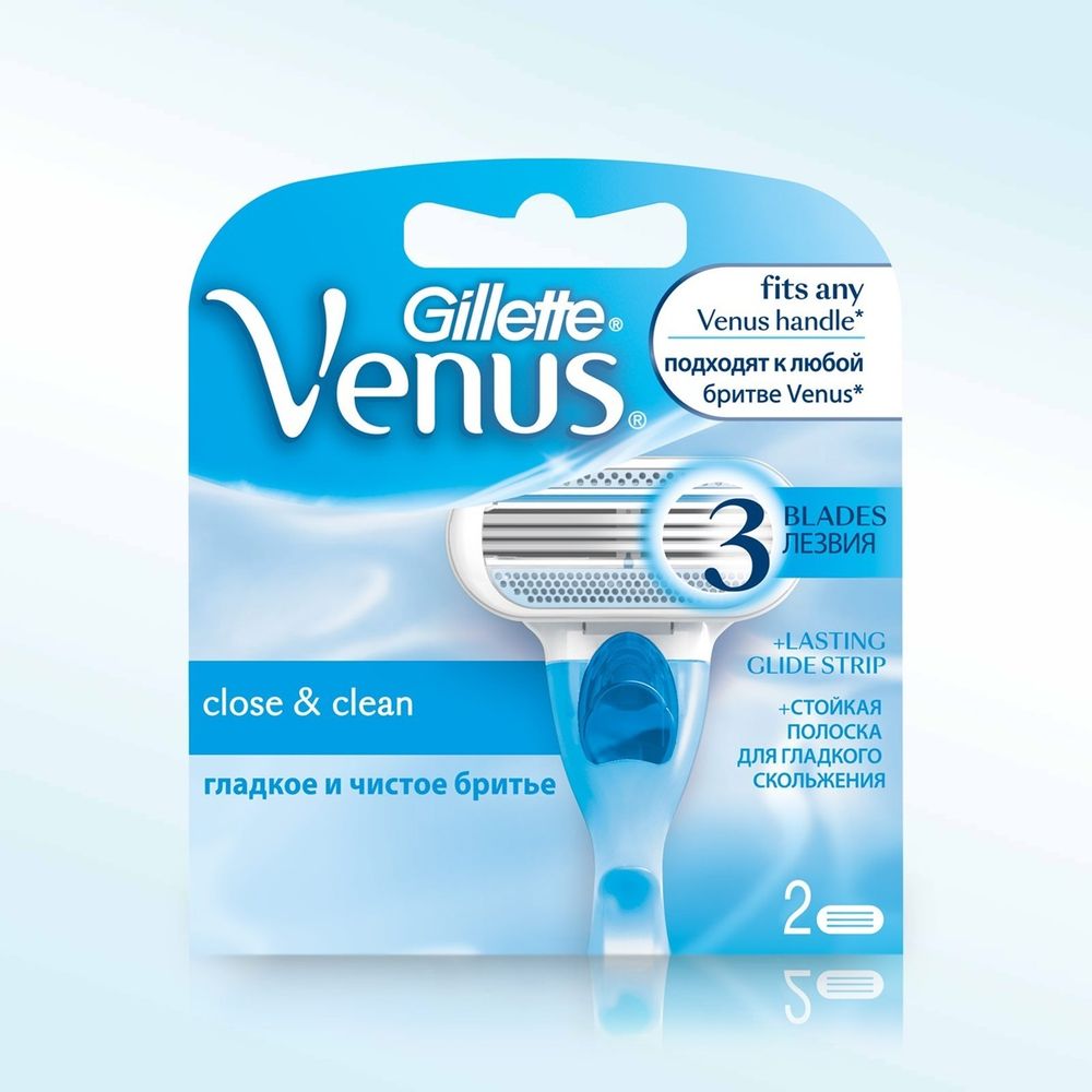 Gillette Кассета запасная Venus, 2 шт