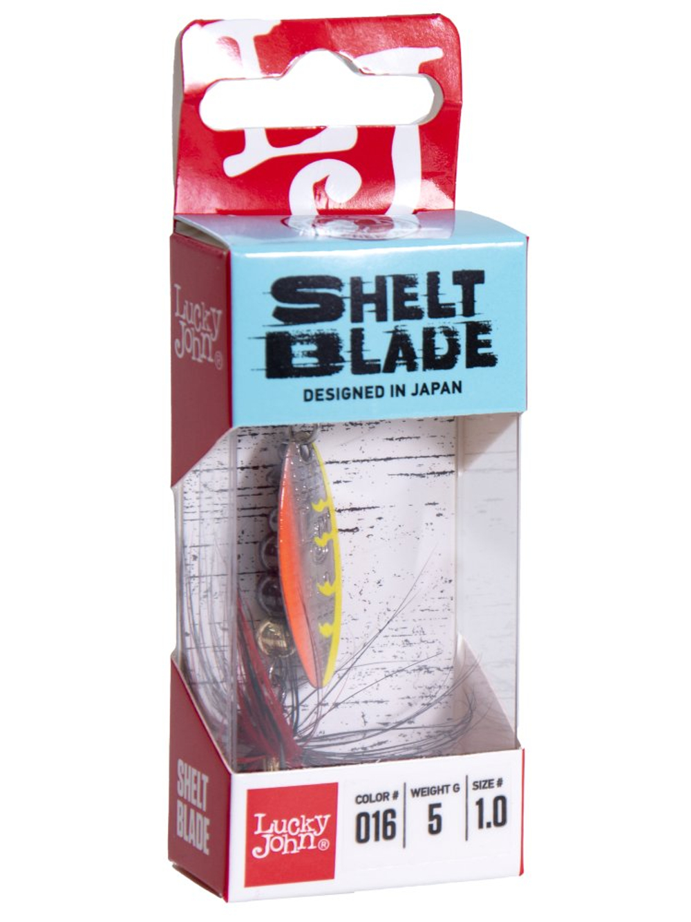 Блесна вращающаяся LUCKY JOHN Shelt Blade №1, 5 г, цвет 016