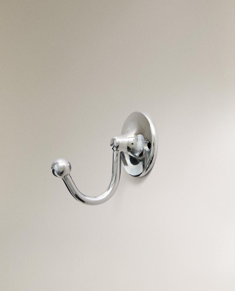 Zara Home крючок для ванной комнаты, латунь, серебристый