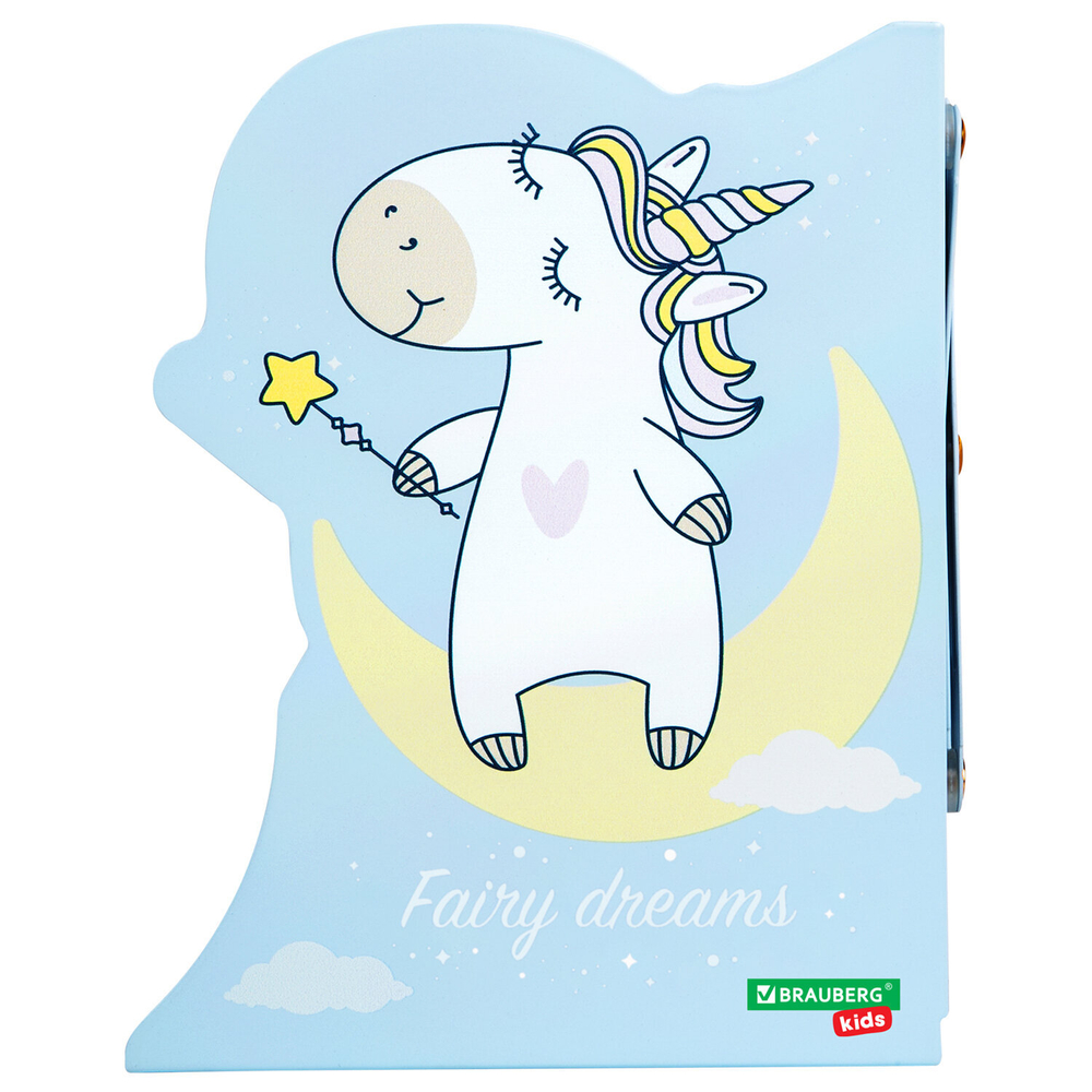 Подставка-держатель для книг и учебников фигурная BRAUBERG KIDS "Unicorn" раздвижная, металл, 238069