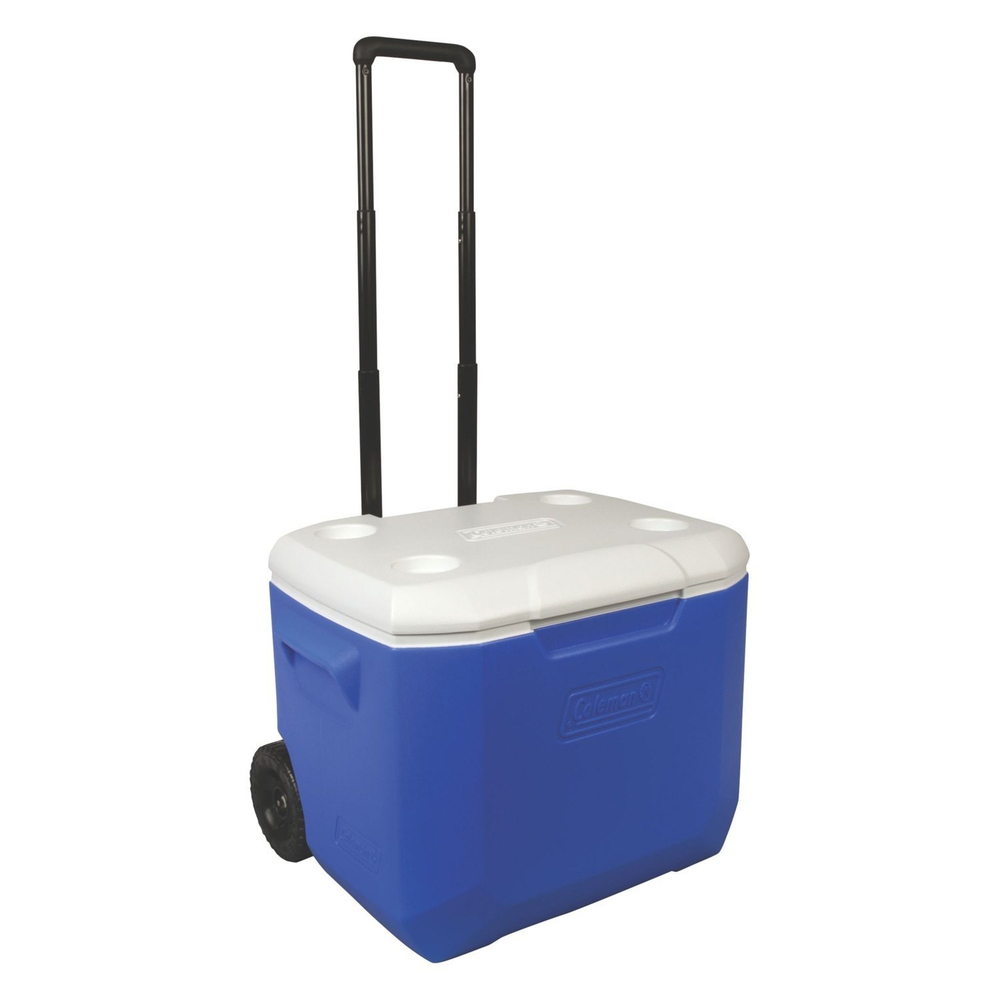 Контейнер изотермический Coleman 56.8л White/Blue Wheeled Hard Cooler 3000005152