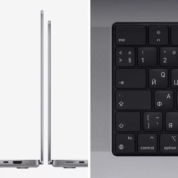 Ноутбук Apple MacBook Pro 16" Late 2021 MK183LL/A (M1 Pro 10C CPU, 16C GPU, RAM 16 ГБ, SSD 512 ГБ), серый космос