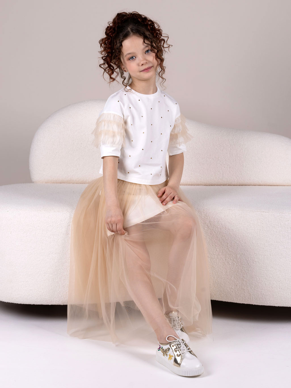 Комплект трикотажный для девочки 6-9 лет Fleur de Vie