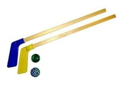 Хоккейный набор (2 клюшки + шайба + мячик) МС