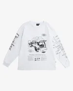 Лонгслив Dissident Globetrotter in White