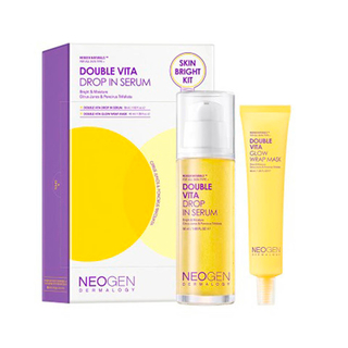 Neogen Double Vita Drop In Serum Skin Bright Kit 50+40ml, Набор для осветления кожи лица (Серум + Маска-плёнка) 50 + 40 мл (до 20.09.26)