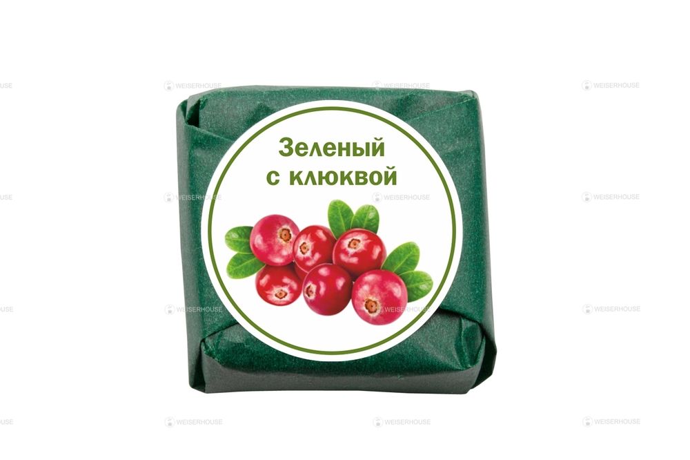 Зеленый с клюквой кубики 5-7гр, 1 шт