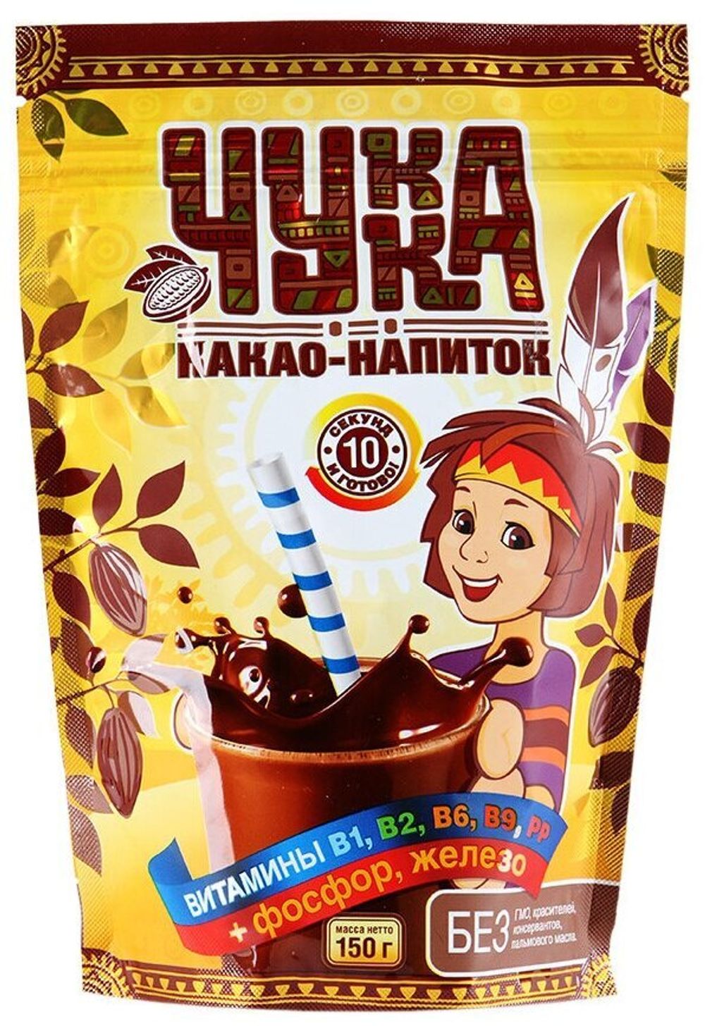 Чукка какао гранулированный, 150г, пакет
