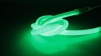 Гибкий неон Круглый Зеленый, SMD2835, 14 мм, 220В