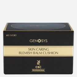 GENOSYS SKIN CARING BLEMISH BALM CUSHION|Ухаживающий BB-кушон с тонирующим эффектом тон 01 IVORY