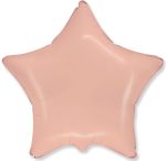 Шар (18''/46 см) Звезда, Пудровый, Макарунс, 1 шт.