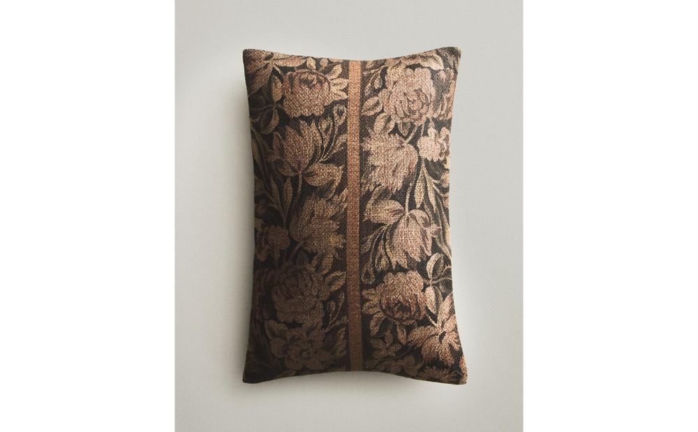 Zara Home наволочка декоративная из льна, розовый, 40x60 см · 3348/008