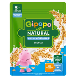 Каша молочная Gipopo Овсяная банан,яблоко,земляника 170 гр