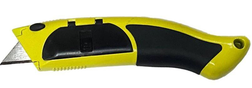 Нож д/ковровых покрытий  ПРОФИ со сменным выдв.лезвием, автомат, + 5 лезвий (888) 3059880