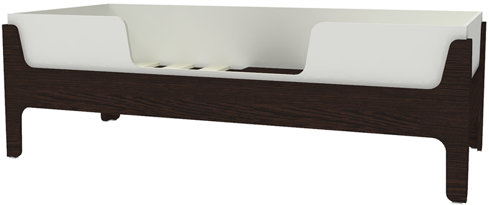 Кровать односпальная КарИВи Лотос  Венге Белый