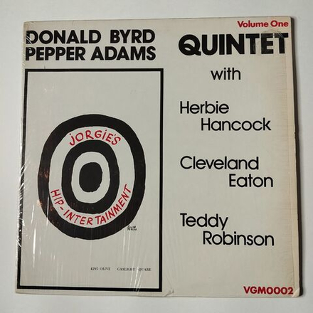Винтажная виниловая пластинка LP Donald Byrd Pepper Adams Quintet Jorgie Hip Intertainment Volume One (USA 1981)