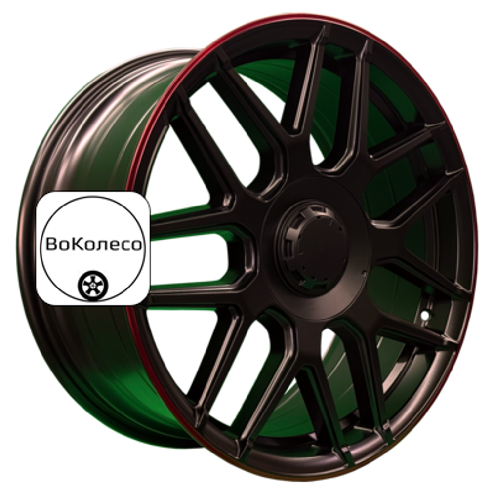8,5x19/5x130 ET38 D66,6 L5424 Satin Black Red Lip (PDW) PDW