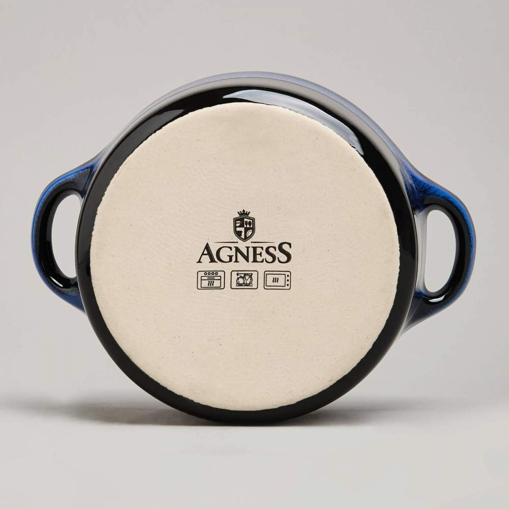 Горшок для запекания 0,6л "Reactive blue"