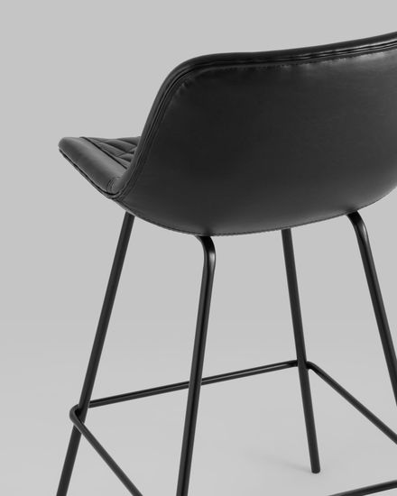 Стул полубарный Деймон экокожа черный