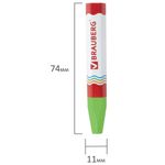 Восковые мелки утолщенные BRAUBERG "АКАДЕМИЯ", НАБОР 6 цветов, на масляной основе, яркие цвета, 227294