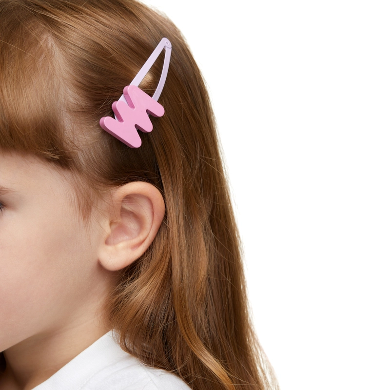 Заколка Зигзаг – Розовый и Лаванда