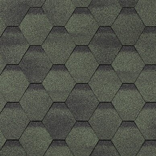 Гибкая черепица ТехноНиколь SHINGLAS Соната зеленый 3м2 (Однослойная)