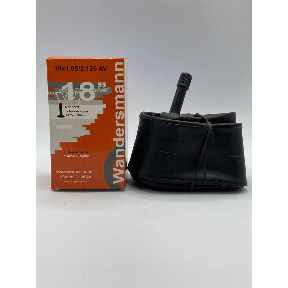 Камера велосипедная 18х1.75-2.125 прямой ниппель