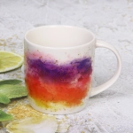 Кружка керамическая 330мл «Краски», микс цветов, белая