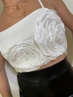 Топ из шелка Roses