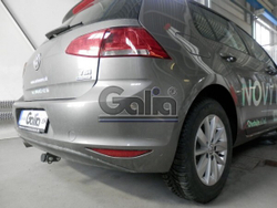 Фаркоп оцинкованный Galia A048A для Volkswagen Golf хетчбек 5 дв., Audi A3 хетчбек 3/5 дверей 2012- (паспорт и сертификат в комплекте)(без электрики)