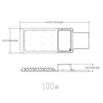 Светильник уличный светодиодный ЭРА SPP-503-0-50K-100 100Вт 5000К IP65 КСС Ш