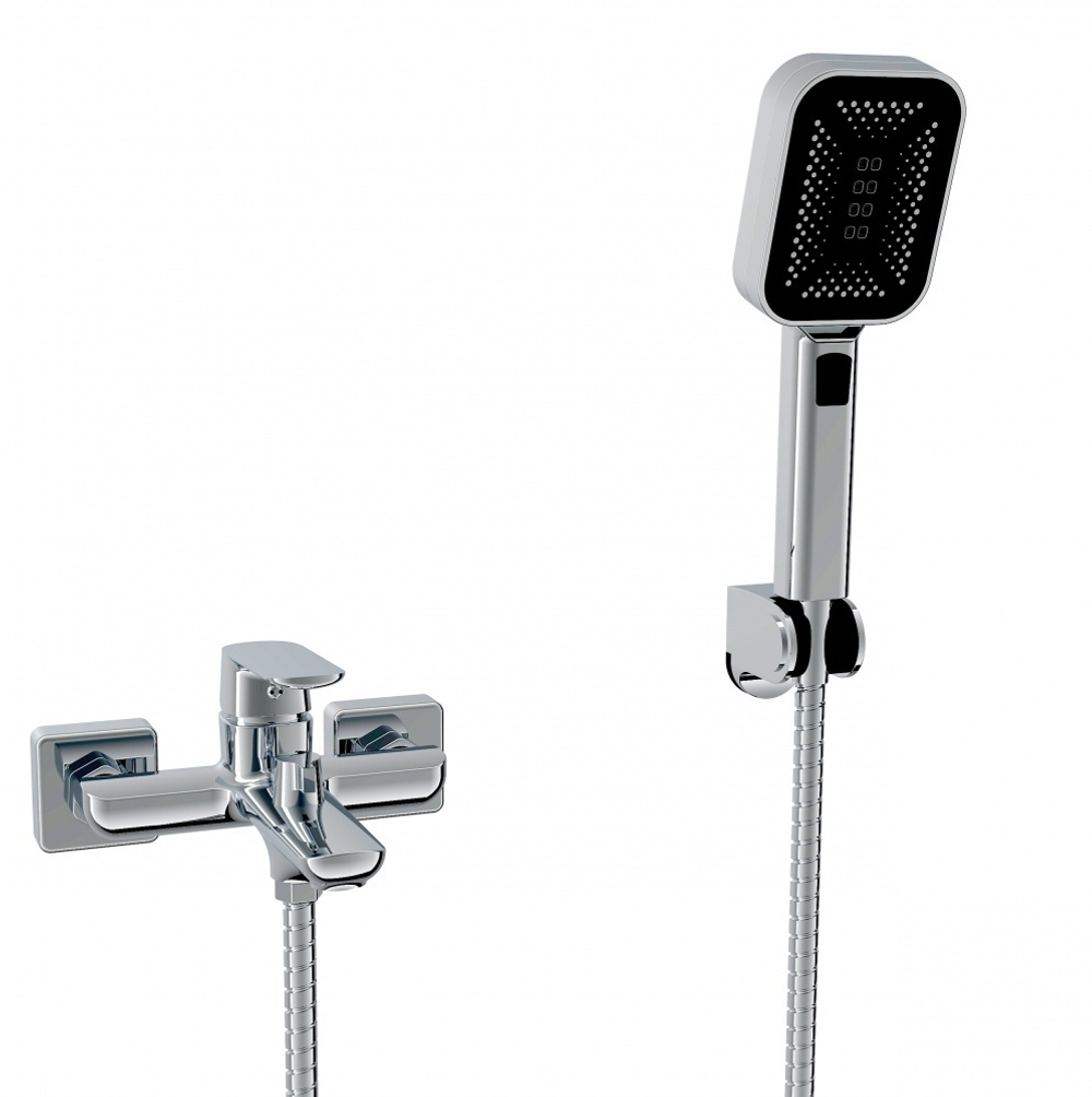 073532 Смеситель од. для ванны кор. (ХРОМ) ViEiR (10/1шт)