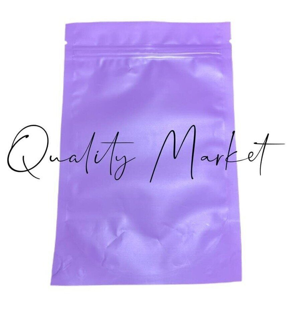 Пакеты ДОЙ ПАК металлизированные с замком ЗИП-ЛОК 135х200+(40+40) мм (Сиреневый матовый)