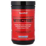MuscleMeds, Nitrotest™, андрогенный предтренировочный усилитель, голубая малина, 474 г (16,72 унции)