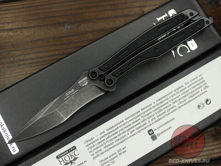 Нож-бабочка НОКС "Эльф" (черный) 204-500401