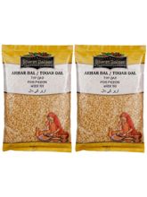 Bharat Bazaar Tooar Dal Чечевица желтая 500 г, 2 шт