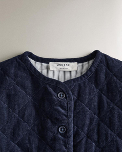 ZARA HOME ДЕТСКАЯ КУРТКА ИЗ ВЕЛЬВЕТА, СИНИЙ