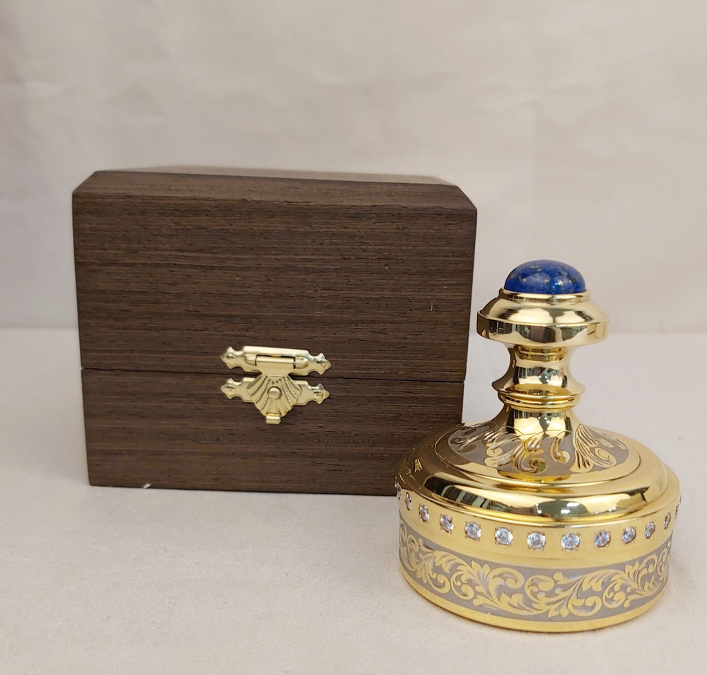 Оснастка с лазуритом и фианитами "Герб" №5