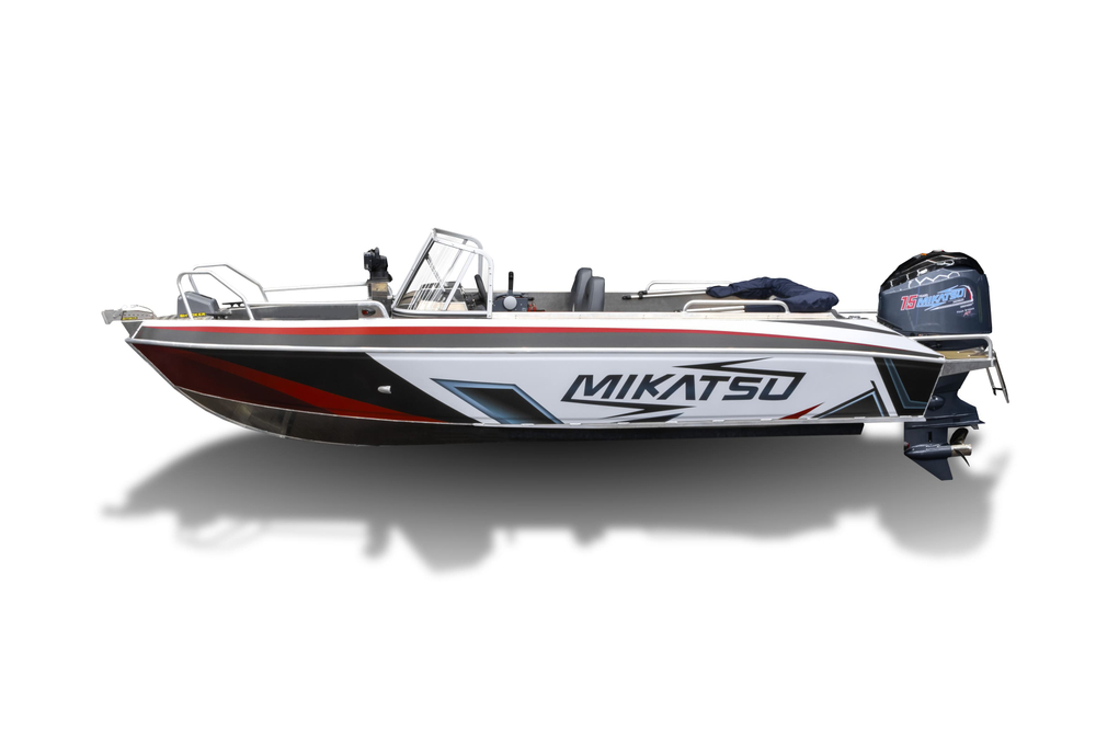 Комплект Алюминиевая лодка (катер) Mikatsu (Микатсу) 590 (Z99) Premium + мотор Hidea HDEF 115 FEL-T EFI