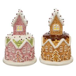 GAEM Фигурка декоративная "Домик" с подсветкой (LR44х3 ), L11,5 W11,5 H17,5 см, 2в.