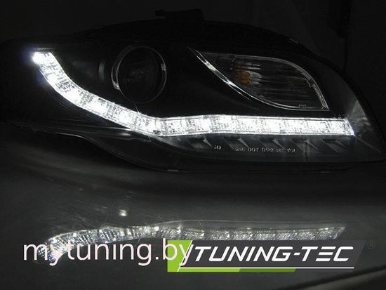 Передние фары DAYLIGHT LED IND. BLACK для Audi A4 B7