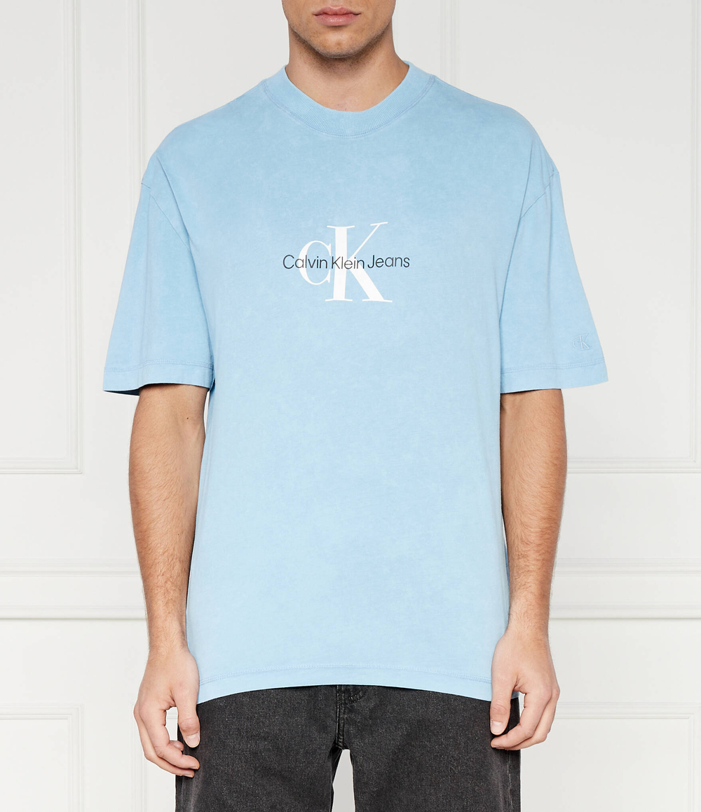 Футболка ARCHIVAL MONOLOGO CALVIN KLEIN JEANS - голубой(J30J325427)
