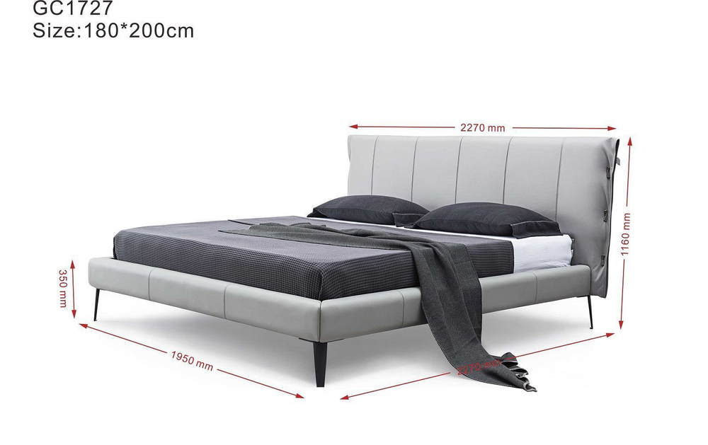 Кровать 1727 графит