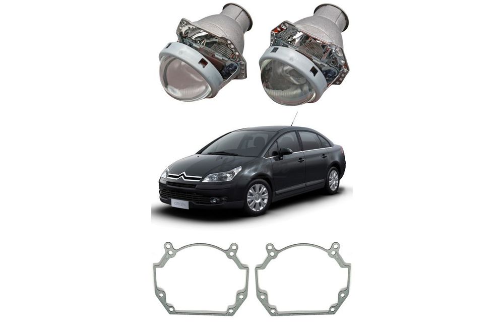 Готовый комплект для замены штатных линз Citroen C4 I 2004-2011