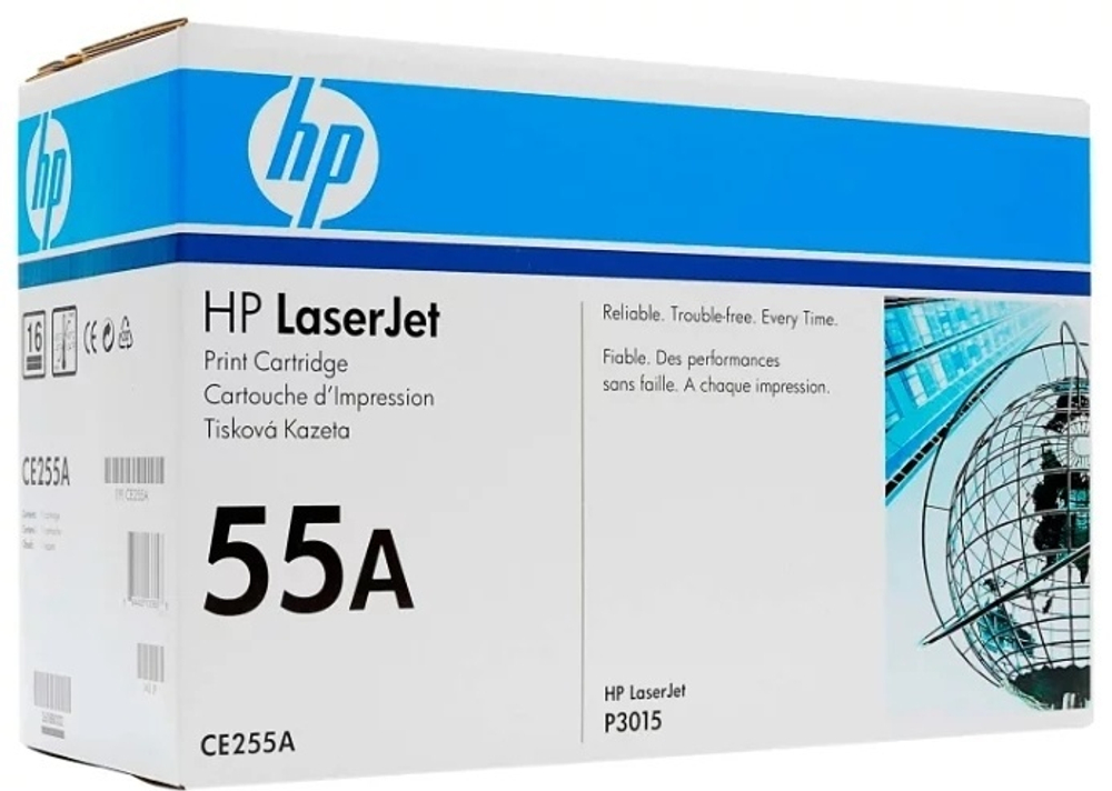 Картриджи HP CE255A черный