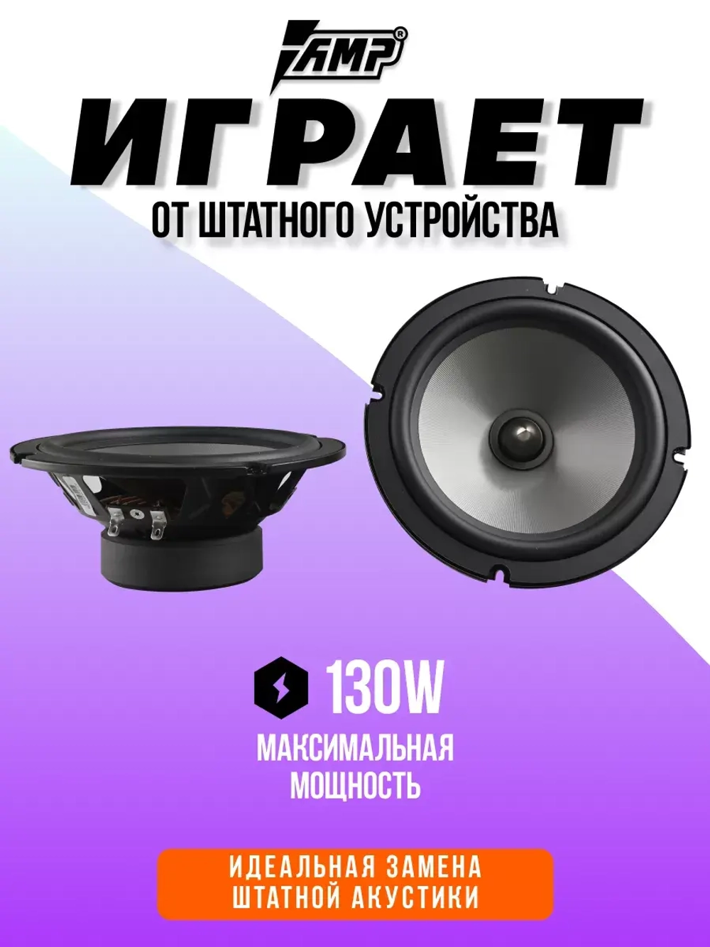 Колонки автомобильные Beat 6.5 динамики 16 см