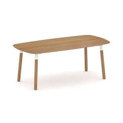 Oak Стол переговорный PR.C.SPRG-008.M Дуб Светлый/Белый Матовый Гладкий 2000*1000*750